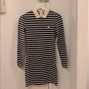 LACOSTE 3/4 sleeve length shirt dress XS